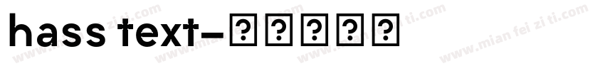 hass text字体转换